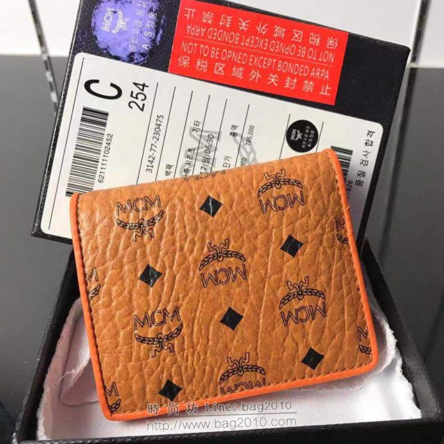 MCM錢包 8077 原單新款 蝴蝶結 MCM兩折小錢夾 MCM女錢包  mdmc1111